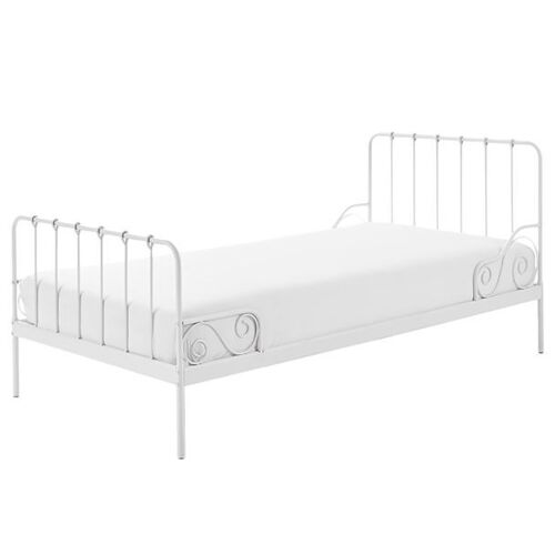 Vipack Lit En Mtal Alice 90x200cm Blanc