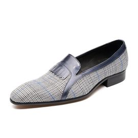 Chaussures Mocassins En Tissu De Coton Pour Hommeschaussures Au Design Unique Pour Hommesmode Décontractéefête De Mariagehaute Qualitépur Fait La Main03