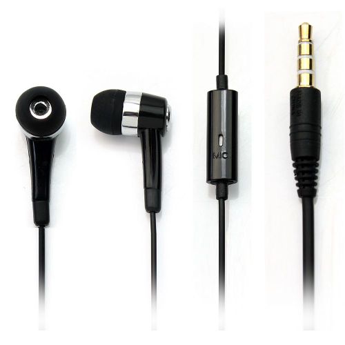 écouteur Casque Intra-auriculaire Noir 3.5mm pour Samsung I7680 I9000 I8000