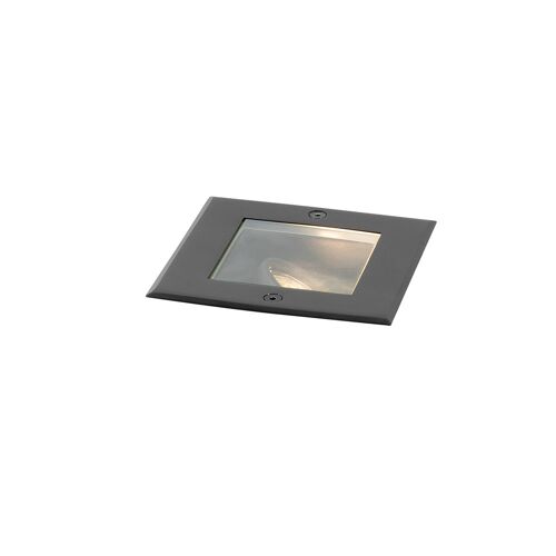 Qazqa Moderne Moderne Grondspot Zwart Ip65 - Oneon Plastique Noir Carrã© / Extã©Rieur / Jardin / Luminaire / Lumiere / ÃClairage Gu10 Max. 1 X 50 Watt