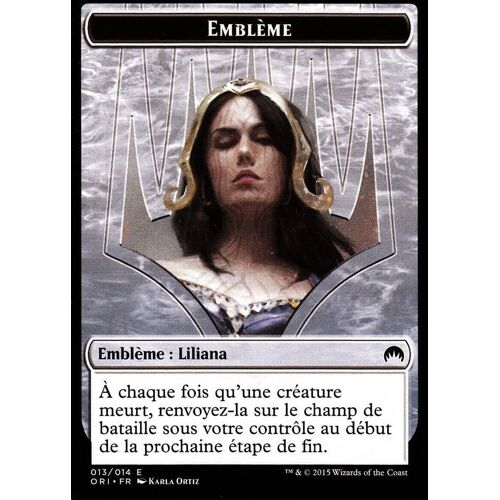 Token/ Jeton - Emblème Liliana - Magic Origines 13/14