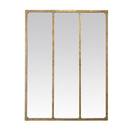 Léon - Miroir verrière style industriel 90x120 - Taille unique