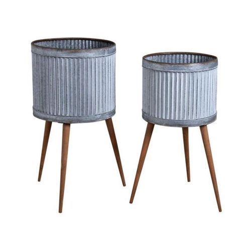 Cache-Pots Sur Pieds Zigzag