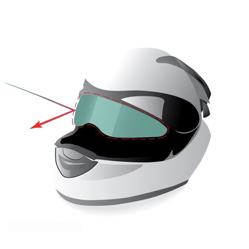 Casque De Protection Universel Pour Moto, 1 Pièce, Film Anti-Pluie Transparent En Option, Patch Anti-Buée, Haute Définition