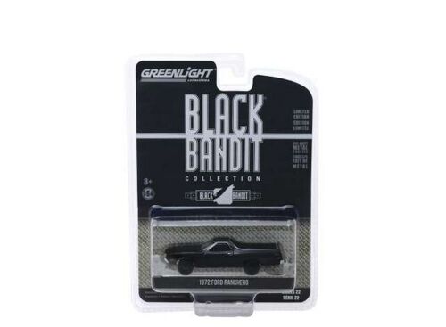 Ford Ranchero Black Bandit Series 22, Noir 1972 1/64 Greenlight