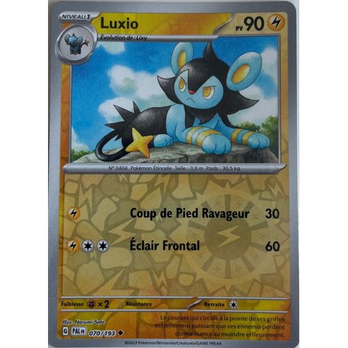 Carte Pokémon - Luxio - 070/193 - Reverse - Sv2 Evolution À Paldea