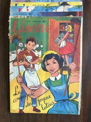 Lisette N°17 19 20 21 22 23 24 25 26 28 29 - 1958