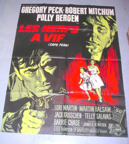 Affiche Cinema Nerfs A Vif (Les) - Réalisé En 1962 Par Jack Lee Thompson