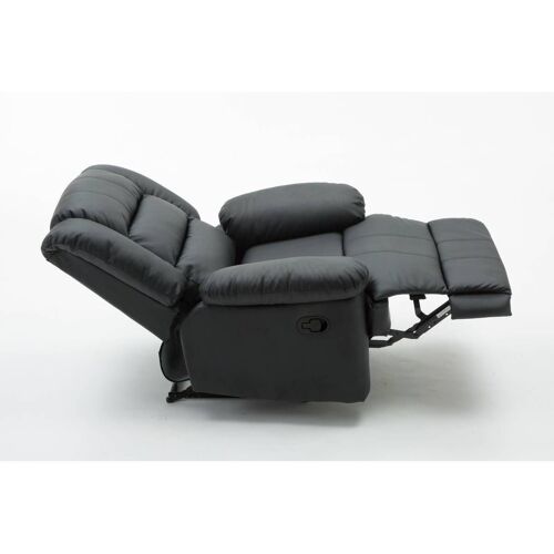 Fauteuil relax Buckingham - 85 x 93 x 100 cm - Noir