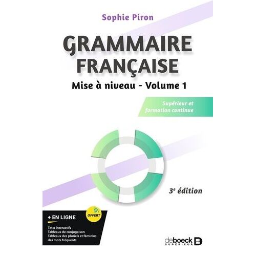 Grammaire, Mise À Niveau - Tome 1 - Supérieur Et Formation Continue