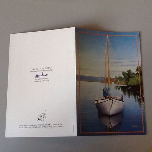 Carte Double Bateau / Voilier Neuve