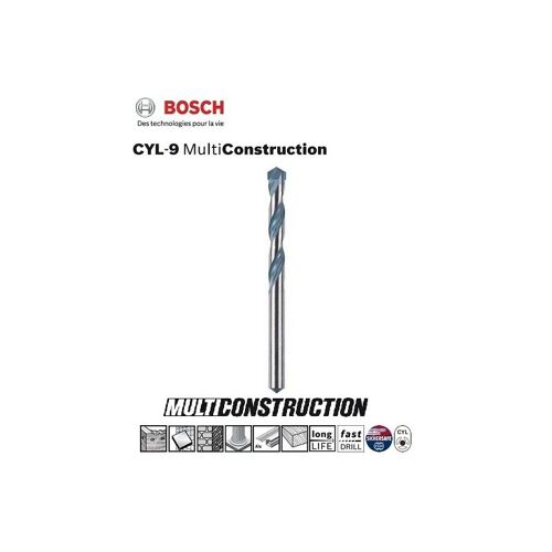 Forets polyvalents CYL9 Multi Construction 6 x 200 x 250 mm, d 5,5 mm 1pc