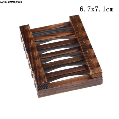 Porte-savon en bois en carbure naturel, 12 styles, boîte de voyage, assiette de douche, porte-savon de salle de bain