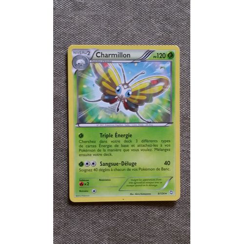 Carte Pokémon Charmillon 8/124 Noir & Et Blanc Dragons Exaltés Rare Fr Neuve