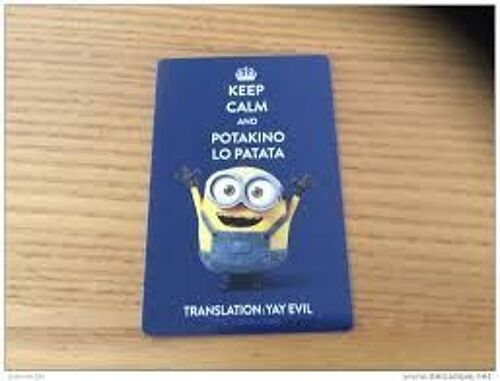 Carte Les Minions-La Méchante Collection Carrefour 2015.