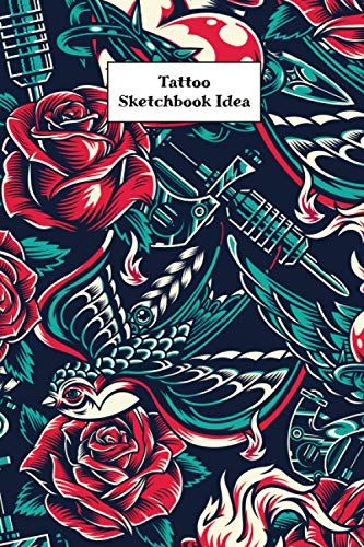 Tattoo Sketchbook Idea: Tattoo Planner Book For Tattoo Lover | Logbook Journal , Design Tattoo Outlines With This Paper | Drawing Book For Men And Women