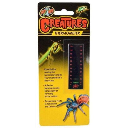 Zoo Med Thermomètre Creatures Noir