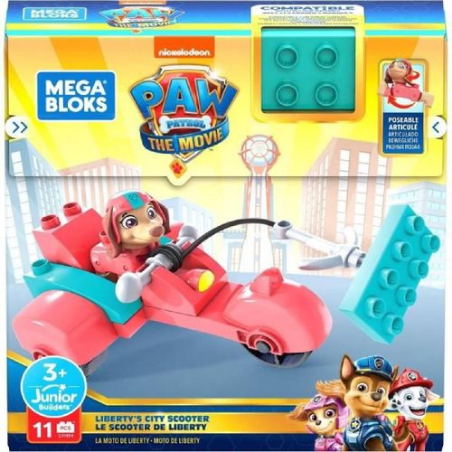 Mega Construx - Scooter De Liberty Paw Patrol - Briques De Construction - Des 3 Ans