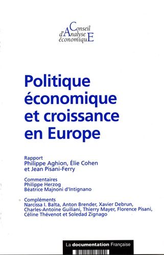 Politiques Économiques Et Croissance (Cae N. - 59)