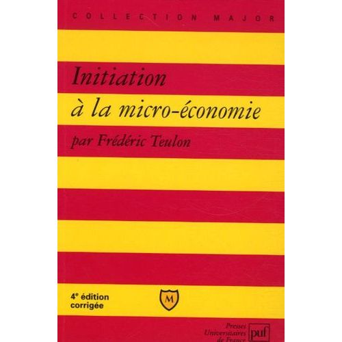 Initiation À La Micro-Économie