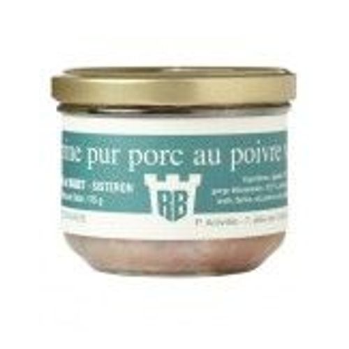 Terrine Pur Porc Au Poivre Vert, 175gr