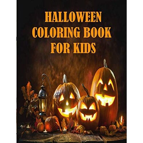 Halloween Coloring Book For Kids: 60 Unique Designs For Happy Halloween , Age(4-8)