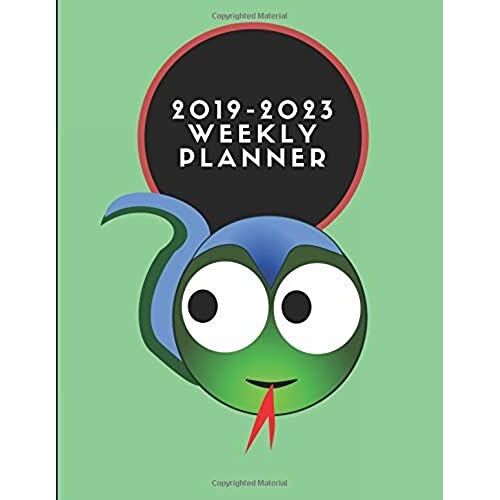 2019-2023 Weekly Planner: Snake Themed Five Year Diary
