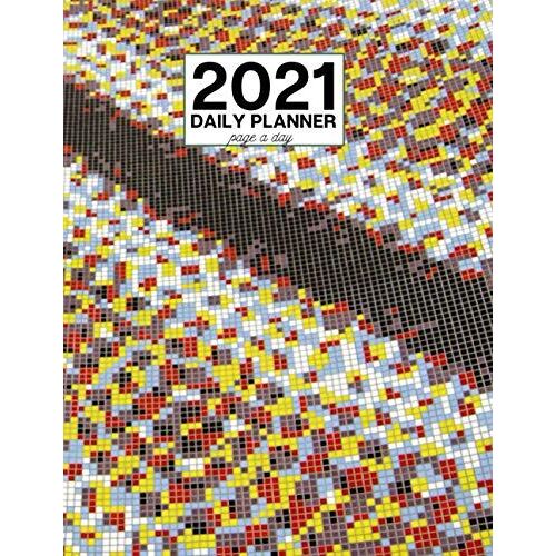 Daily Planner 2021 Page A Day: Daily Planner 2021 Hourly Appointment Book , 2021 Page A Day Calendar , Daily Calendar Organizer Journal