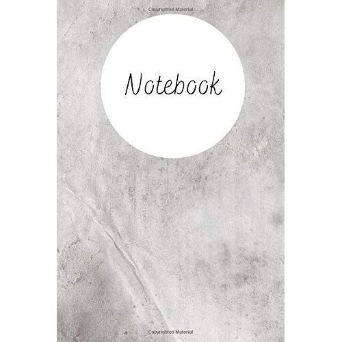 Notebook: Grey Marble Circle Notebook Organiser Planner Writing Pad Homework Book Notepad Notebook Composition Lists And Journal Diary