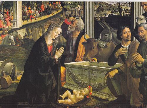 Domenico Ghirlandajo : Adoration Des Bergers 'florence, Église De La Sainte Trinité)