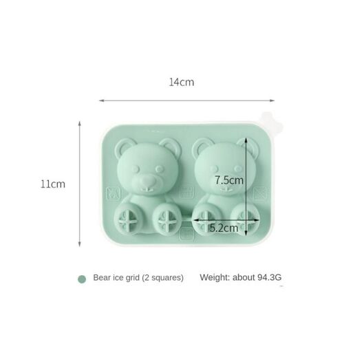 Moule À Glace En Silicone En Forme D'ours 3d, Créatif, Facile À Dégagement, Machine À Boules De Glace, Moule À Gâteau Au Chocolat Réutilisable, Outils À Crème Glacée