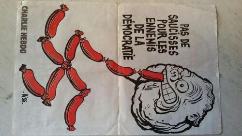 2 Affiches Satiriques De Charlie Hebdo Sur Jean Marie Le Pen Recto Verso