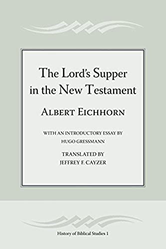 The Lord's Supper In The New Testament