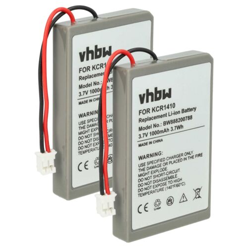 vhbw 2x Batterie remplacement pour Sony KCR1410, LIP1522 pour manette de jeu (1000mAh, 3,7V, Li-ion)