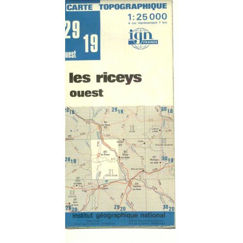 Les Riceys 2919 Carte Topographique 1:50000