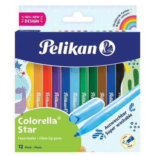 Pelikan Feutre Colorella Star, Étui Carton De 12