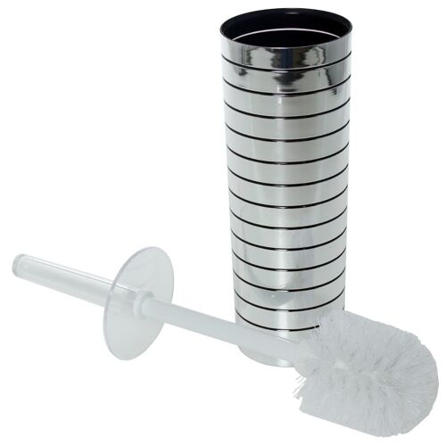 Brosse à WC en acrylique argenté