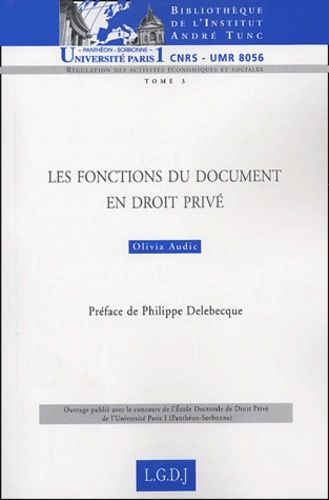 Les Fonctions Du Document En Droit Privé
