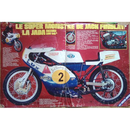 Poster A3 La Moto Jada Suzuki 74cv De Jack Findlay