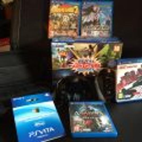 Ps Vita Adventure Pack + Housse + 4 Jeux + Carte Sd 64go