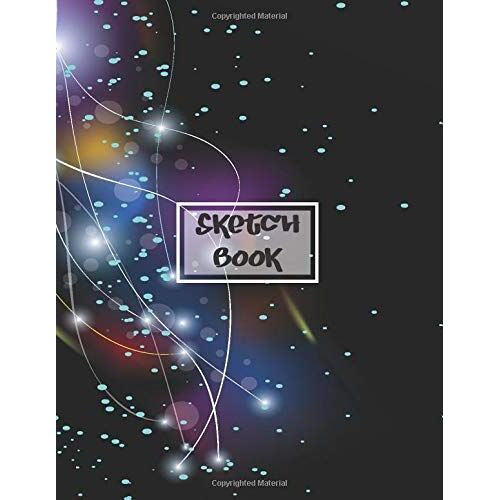 Galaxy Cover Design, Blank Drawing Book, Writing, Painting, Sketching Or Doodling, Notebook For Drawing: Pretty Plain Journals ( Abstract Cover Sketchbook )