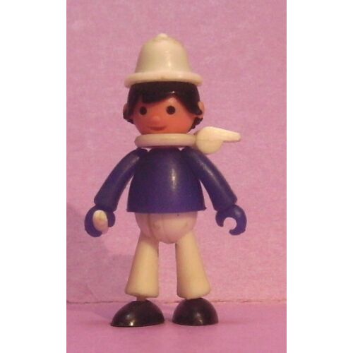 Figurine Ancienne Agent De Police - Montable Plastique - (Kinder)