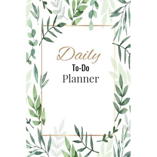 Greenery To Do List Notebook - Beautiful Daily Planner Easily Organizes Your Daily Tasks And Boosts Productivity - The Perfect Journal And Undated Office Supplies Notepad For Women