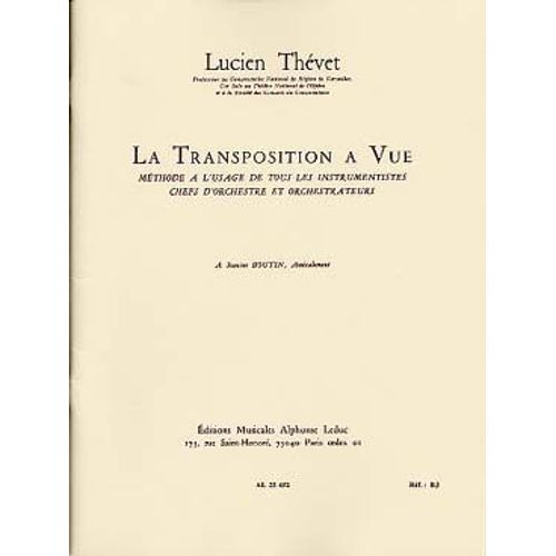 La Transposition À Vue