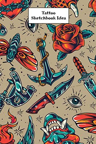 Tattoo Sketchbook Idea: Tattoo Planner Book For Tattoo Lover | Logbook Journal , Design Tattoo Outlines With This Paper | Drawing Book For Men And Women