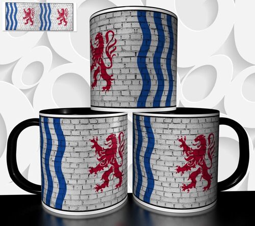 Mug Tasse À Café - Drapeau Region Nouvelle Aquitaine 3008