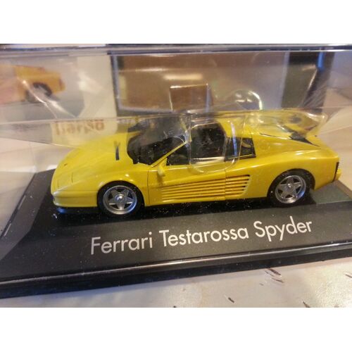Herpa 010313 - Ferrari Testarossa Spyder Jaune 1:43 Boite Noire-Herpa