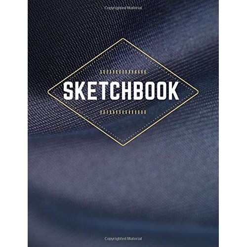 Fabric Sketchbook A Large Journal With Blank Paper For Sketching And Drawing