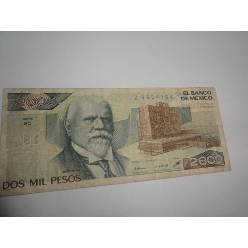 Billet 2 000 Pesos Mexique
