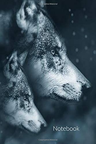 Notebook: Snowy Wolves Notebook